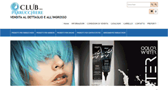 Desktop Screenshot of clubdelparrucchiere.it